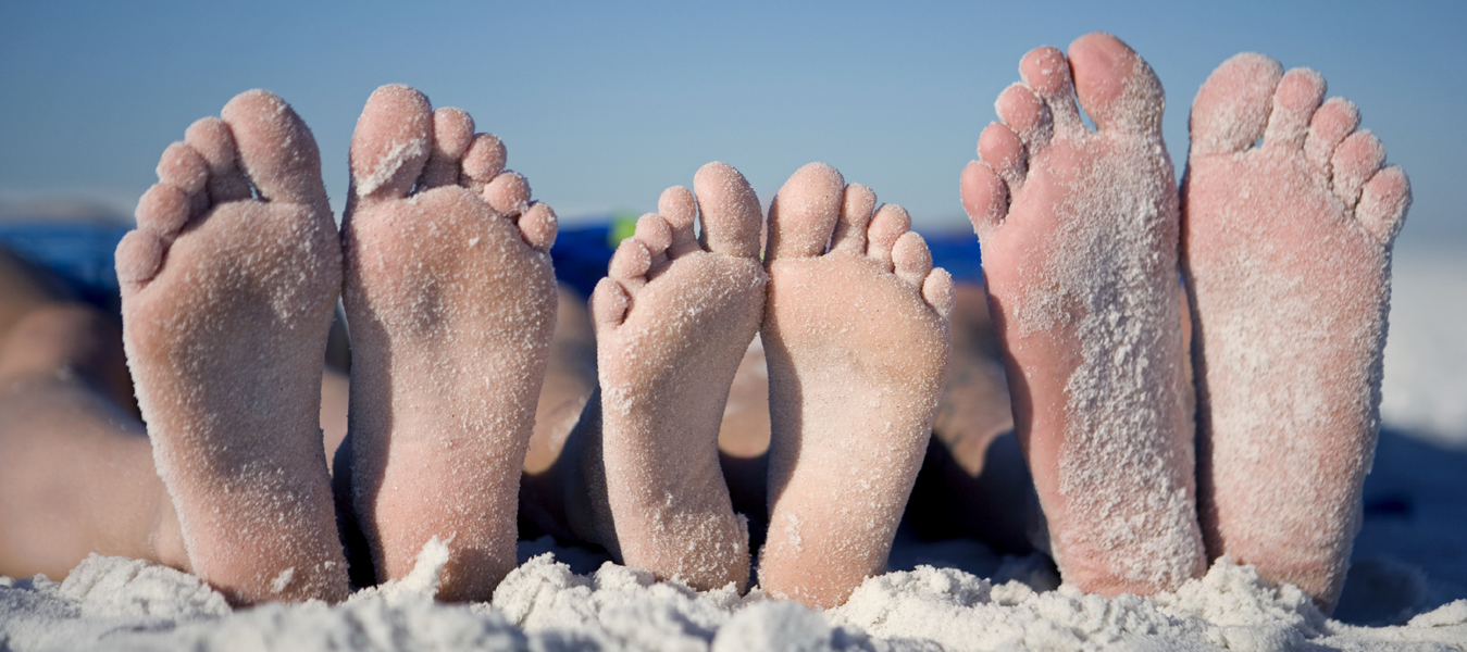 Feet on the beach